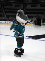 San Jose Sharks SJ Sharkie Mascot