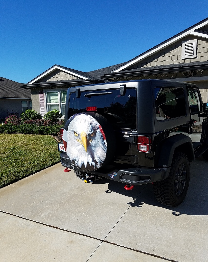 American Bald Eagle Jeep Tire Cover