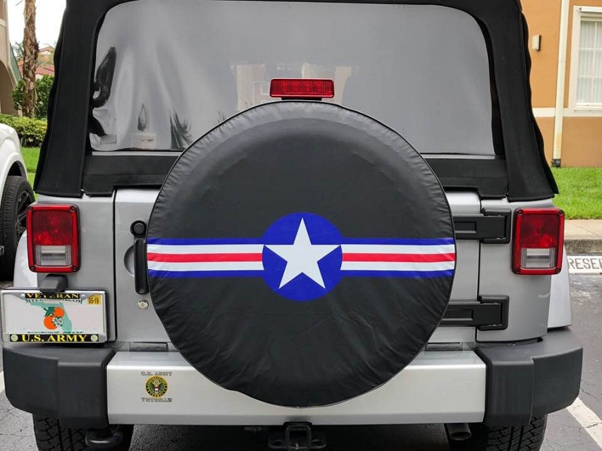 Military Star jeep tire cover