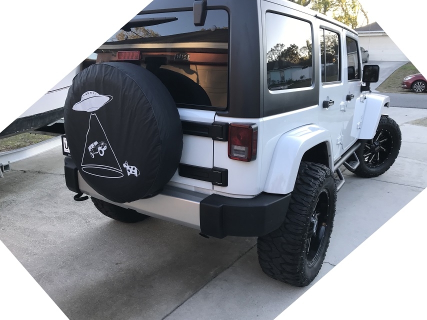 Custom jeep tire covers