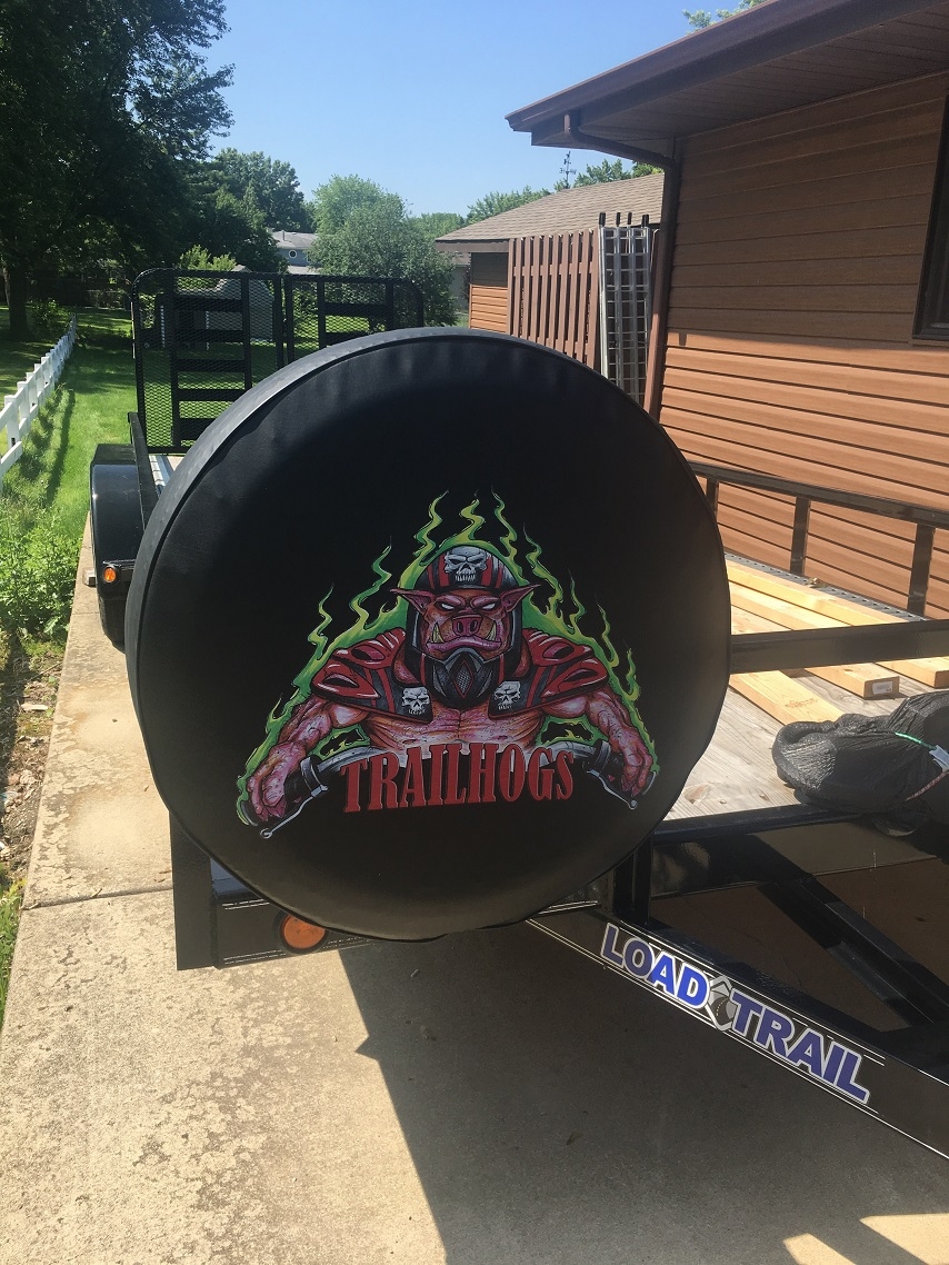 Custom Made Tire Covers for Trailers