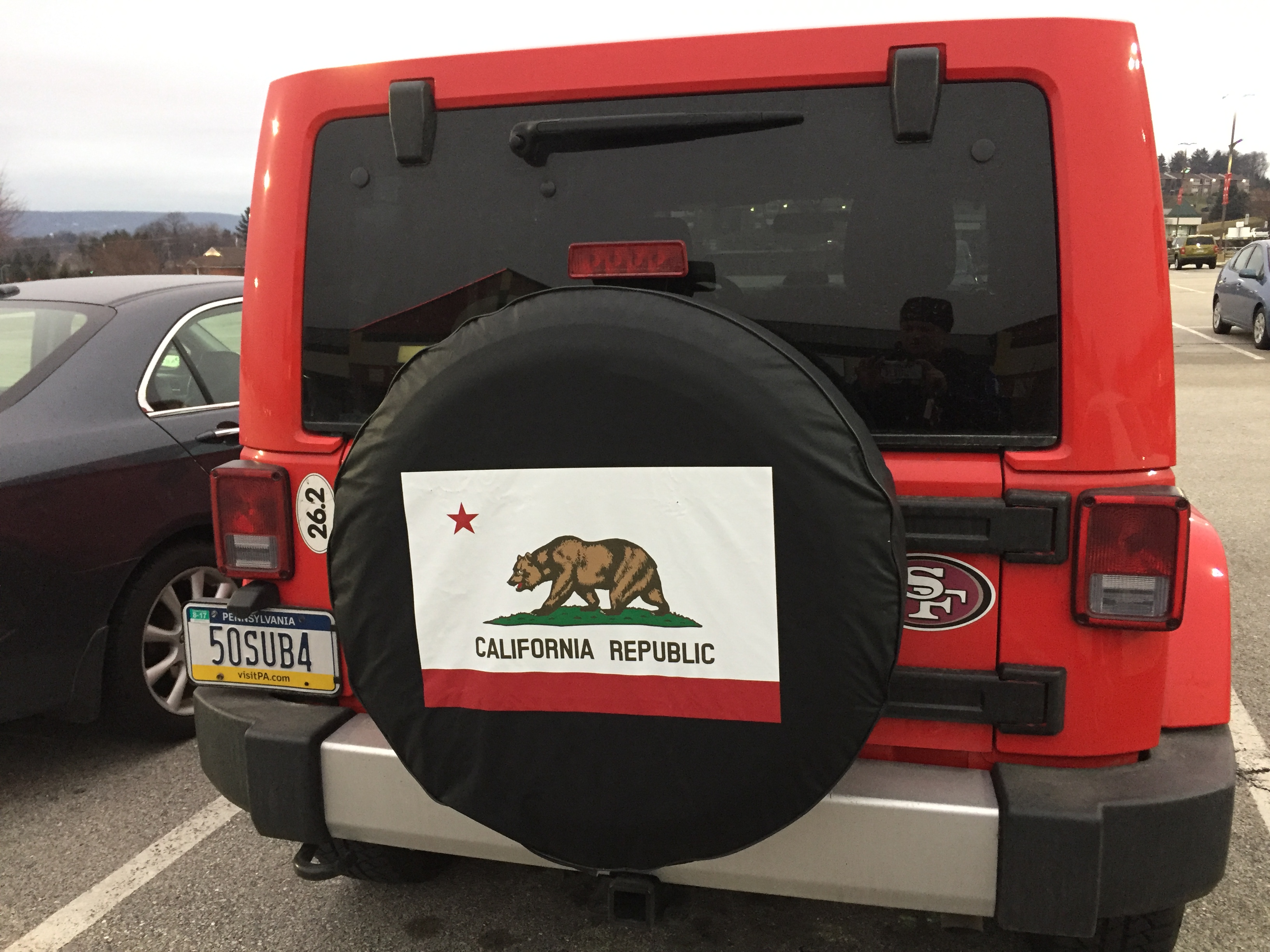 California State Flag Tire Cover