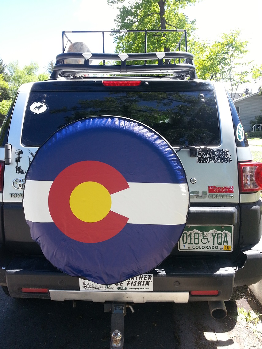 State of Colorado Closeup Flag