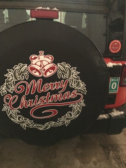 Merry Christmas Tire Cover